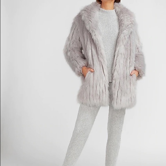 express faux fur coat